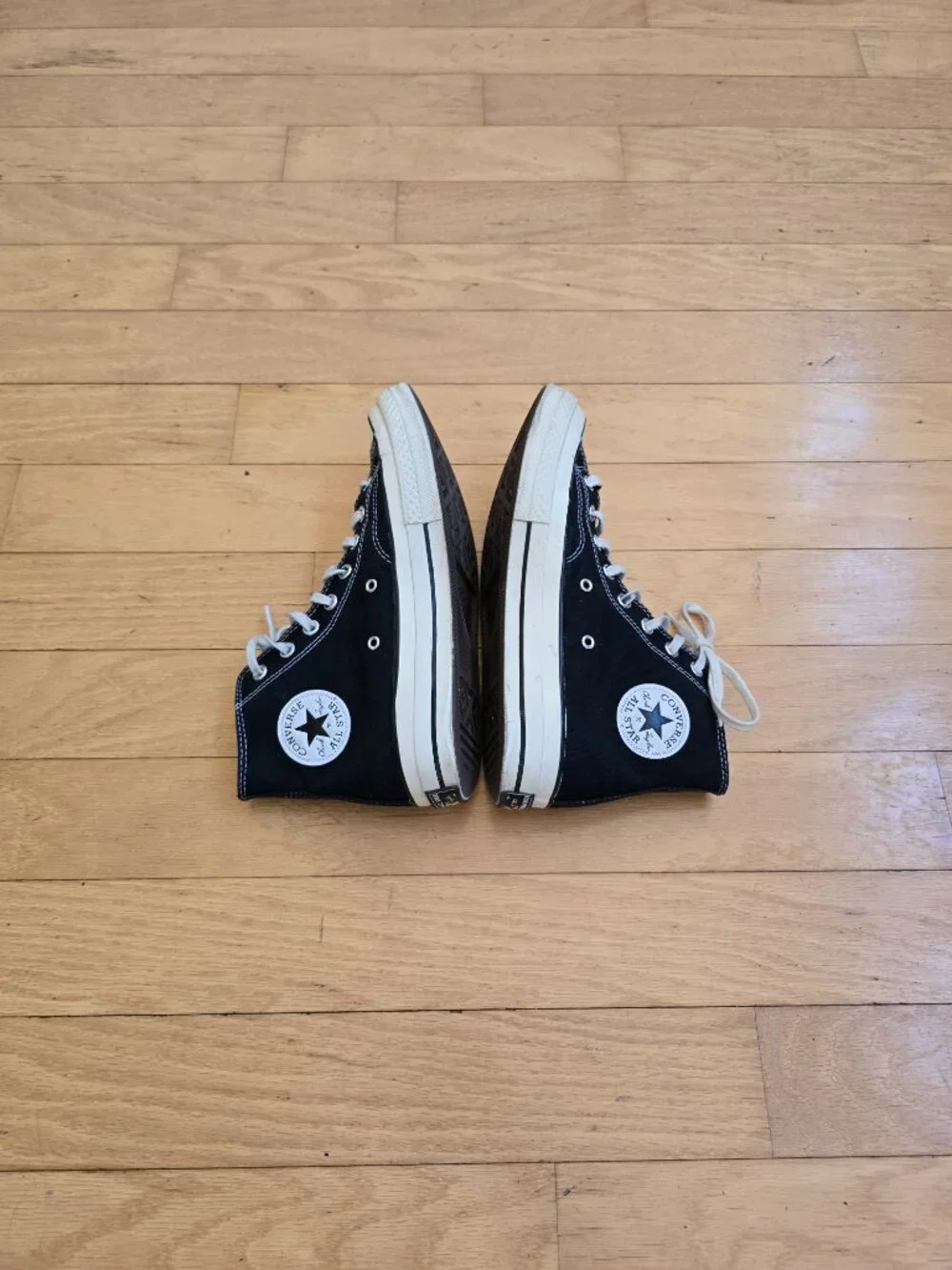 Converse Chuck 70 Heritage Edition Black Grunge High Top Sneakers | MENS 8